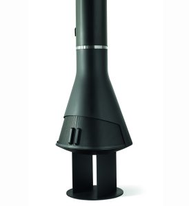 Chimenea Silba con leñero